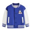 Ropa de Abrigo para Niños Nueva Primavera y Otoño Uniformes de Béisbol para Niños Cárdigans Niños Pequeños Color de Contraste Forro de Felpa Otoño e Invierno Tops Casuales