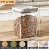 Frasco Sellado de Presión, Caja de Almacenamiento para Granos, Caja para Especias y Snacks, Frasco de Plástico Transparente a Prueba de Humedad para Almacenamiento en la Cocina