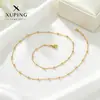 Xuping Moda Simple Acero Inoxidable Broche de Langosta Cadena con Cuentas Oro Imitación Estilo Lujo Ligero Cadena Lisa Venta al por Mayor Transfronteriza