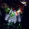 Fornecimento direto da fábrica luzes de corda de bolhas de gota d'água solares para exterior decoração de feriado de Natal luzes LED a bateria