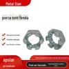 Galvanizado slotted fábrica de processamento de porca ranhurada porca atacado aço carbono slotted porca exterior hexágono porca aberta