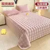 Sábana de Peluche de Conejo Pieza Única Invierno Forro Polar Engrosado Terciopelo de Leche Coral Fleece Sábana Individual para Dormitorio Manta de Peluche Nueva