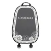 Reposacabezas Azul Lluvia para Coche Reposacintura Universal Cuatro Estaciones Camelia Coche Cómodo Almohada Suave para el Cuello Sedentario No Cansado Almohada para la Cintura