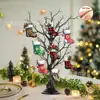 Novas Meias de Natal Xadrez Saco de Presente Meia de Natal Saco de Presente Saco de Presente de Natal Pingente Decorativo Transfronteiriço