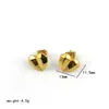 Europa y Estados Unidos superventas pendientes geométricos lisos de acero inoxidable INS nuevos pendientes para mujer al por mayor joyería de acero de titanio en forma de corazón