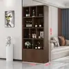Estante para vinos, librero de madera maciza, estante de almacenamiento de pie, gabinete de pared de sala de estar de varias capas, gabinete de almacenamiento, vitrina de vino para el hogar de estudiantes