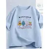 Camiseta feminina branca de manga curta, nova roupa feminina de corte solto, top moderno chique de verão, camiseta feminina de nicho com gola redonda