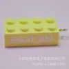 8764 Colgante Llavero de Bloque de Construcción de Puntos 2x4 Colorido Accesorios de Joyería Hechos a Mano DIY Colgante Producto Combinado Transfronterizo