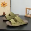 Chanclas Planas Estilo Romano Retro para Mujer Verano 2026 Nueva Moda Sandalias Casuales Perezosas de Velcro para Exteriores