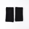 Polainas de tricô listradas de lã femininas, mangas para as pernas caneladas espessadas de outono e inverno, adequadas para usar em camadas com leggings