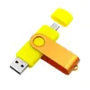 Memoria USB giratoria metálica tipo-c memoria USB para teléfono móvil con logo personalizado 64g4g8g32g regalo corporativo memoria USB al por mayor
