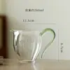 Tetera de Vidrio de Alta Transparencia con Asa de Colores, Recipiente para Compartir Té Estilo Japonés, Resistente al Calor y Anti-quemaduras, Accesorio para Juego de Té Kung Fu, Jarra para Té