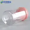 Botella de Boca Ancha de 200 ml Tarro de Plástico Grado Alimenticio para Mascotas Transparente Tarro de Plástico para Snacks Tapa de Giro Rayada Botella para Caramelos tipo Cápsula