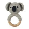 Juguetes de Grado Alimenticio para Bebés Transfronterizos Sonajeros de Animales Hechos a Mano Sonajeros de Mano para Aliviar la Dentición del Bebé Regalo