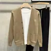 Chaqueta cárdigan de punto estilo coreano estilo universitario para primavera y otoño, ins, casual moderno versátil, suéter cárdigan, directo del fabricante