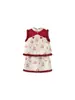 Ropa Infantil para Niñas, Conjunto de Invierno, Ropa Festiva, Falda, Conjunto de Dos Piezas para Niños Pequeños, Estilo Chino