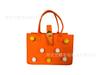 Bolso de fieltro con dibujos animados de celebridades de Internet, bolso de mano con diseño de oso de fresa, bolso de mano, bolso de compras ligero, bolso de almacenamiento