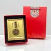 Adorno de escritorio estilo chino dorado, simbolizando riqueza de todas partes, un regalo práctico y significativo para clientes en la ocasión de la apertura de una nueva tienda