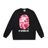 Otoño e invierno estilo japonés marca de moda cabeza de simio estampado de dibujos animados unisex joven suéter sudadera holgada venta al por mayor y dropshipping