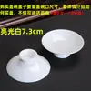 1 pieza se vende individualmente gaiwan de porcelana blanca alta pintado a mano para preparar té tapa roja tetera de porcelana azul y blanca juego de té gongfu de porcelana blanca accesorios