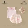 Chaleco para Niñas 2026 Verano Nuevo Estilo Ropa para Bebés y Niños Pequeños Cuello de Muñeca Chaleco sin Mangas Top para Bebé Camiseta Interior