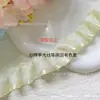 Renda de Poliéster de 2,5cm com Acabamento Plissado de Camada Dupla Suporte Material de Renda Decorativa Artesanal DIY
