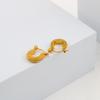 Pendientes Irregulares de Luna Europeos y Americanos de Lujo Ligero Pendientes Altos para Mujer Acero de Titanio Acero Inoxidable Vacío Color 18K Conservación YS166