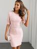 Comércio Exterior Europeu e Americano Vestido Transfronteiriço Feminino para Boate Vestido Lantejoula Sexy sem Costas AliExpress Amazon Saia