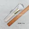 Brocha de Rubor Individual de Albaricoque con Mango Corto Conveniente Brocha para Contorno de Polvo Suelto Brocha de Maquillaje No Absorbe el Polvo Brocha de Maquillaje para Principiantes Súper Suave