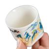 Taza de té esmaltada directa de fábrica, taza de degustación de té, taza personal, taza maestra, taza individual, juego de té de kung fu, juego de té grande de cerámica