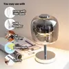 Lámpara de mesa decorativa Celebridad de Internet Dormitorio Estudio Lámpara de cristal Nórdico Simple Luz de noche de mesita de noche Lámpara personalizada para barra de bar