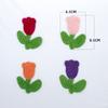 Tulipán Flor Pequeña Parche de Tela Bordado Girasol Parche Decorativo Bordado Ropa Infantil Bolsa Parche de Tela Parche de Encaje Parche