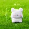 Micro Paisagem Criativa Desenho Animado Pelúcia Cachorrinho Branco Boneca Caixa Surpresa Decoração Acessórios Carro Decorações de Mesa Atacado