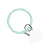 Nuevo Llavero de Pulsera Redonda de Silicona con Forma de Corazón Correa de Muñeca Portátil Anti-Caída y Anti-Pérdida para Teléfono Móvil