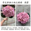 Novo produto transfronteiriço: Flor de Hortênsia Artificial, Haste Única, Bordado Grande, Adequada para Decorações de Corredor de Casamento, Buquês de Mão, Decoração de Casa e Flores Artificiais
