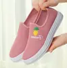 Novos Sapatos de Malha Femininos Primavera e Verão, Tênis Slip-On Estilo Coreano, Sapatos de Uma Sola Macios Respiráveis, Sapatos Preguiçosos, Sapatos de Estudante
