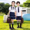 Uniformes de verano para jardín de infantes, uniformes de coro para la clase mayor de niños estilo colegio británico, atuendos para fotos de graduación, uniformes de escuela primaria