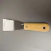 Espátula de 2 polegadas com Cabo de Madeira e Cabo de Bambu Espátula de Massa Espessada com Acabamento Espelhado 3 polegadas Raspador de Limpeza Multiespecificação