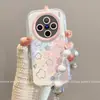 Adecuado para funda de teléfono móvil Vivox300S, protección completa de lente con pulsera, funda Vovix300 nueva anticaída de estrella colorida para mujer