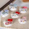 Gato KT de pelúcia em desenho animado com óculos, roupas, sapatos, meias, acessórios de bolsa, laço, decoração de boneca gatinho, broche, pingente