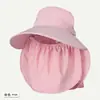 Chal Sombrero para Senderismo y Acampada, Nuevo Estilo de Verano Mascarilla Facial Multifuncional, Sombrero con Protección Solar que Cubre el Rostro para Mujeres, Sombrero de Sol de Ala Ancha para Exteriores