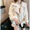 Chaleco de imitación de borrego para mujer, nuevo estilo otoño e invierno 2026, corte holgado versión coreana, gamuza sintética y pelo integrados, prenda de abrigo elegante