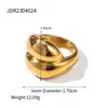 Jieding Joias Europeias e Americanas Anel de Pérola em Aço Inoxidável Aço Titânio Joias que Não Desbotam Design de Nicho Anel Anel Transfronteiriço