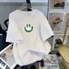 Camiseta de manga corta de estilo americano moderna para hombre, cuello redondo de verano, versátil casual, nuevo estilo 2025, marca de moda, camiseta holgada estilo Hong Kong