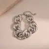 Pulsera de Cadena Geométrica de Circonita Transfronteriza Europea y Americana Simple de Moda Joker Pulsera Lujo Ligero Joyería de Gama Alta Venta al por Mayor para Mujeres