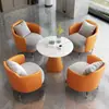 Sofá Individual Simple de Lujo Ligero Combinación de Mesa de Café Mesa y Silla de Negociación de Recepción de Hotel de Ocio Oficina de Ventas Hospital Reunión Venta al por Mayor