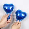 Venta directa de fábrica globo con forma de corazón para boda 5 pulgadas 10 pulgadas 18 pulgadas globo de aluminio decoración suministros de decoración navideña