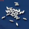 Accesorios Espaciadores de Cuentas con Patrón Martillado de Flor Pequeña y Elefante de Plata de Ley, Cuentas Melonadas de Plata Lisa Colgante Pequeño Materiales para Manualidades