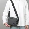 Maletín unisex, bolsa de tela Oxford de nailon a prueba de salpicaduras, bolso bandolera para hombre, bolsa de cajero multibolsillo, bolsa casual
