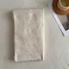 Cachecol Básico de Lã Mesclada Tricotado Cor Sólida Estilo Coreano para Mulheres, Versátil e Macio, Cachecol de Lã Quente para Estudantes no Inverno